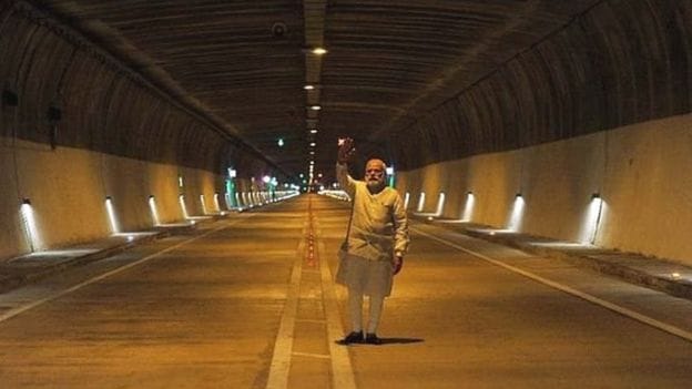 'Will the development of Kashmiri youth be possible through road tunnel?'