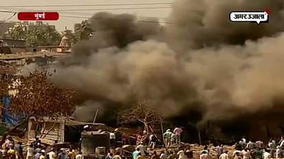 SHACKS TURN TO ASHESH AFTER FIRE BROKE OUT IN CHEMBUR SLUM
