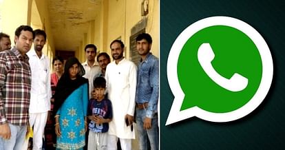 Because of whatsapp child met with his parents
