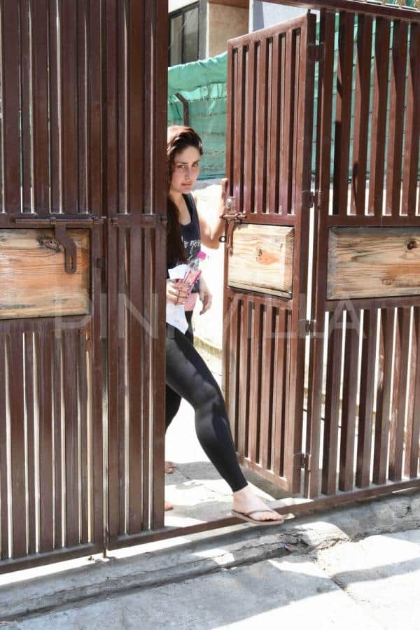 Kareena Kapoor Khan snapped post a yoga session