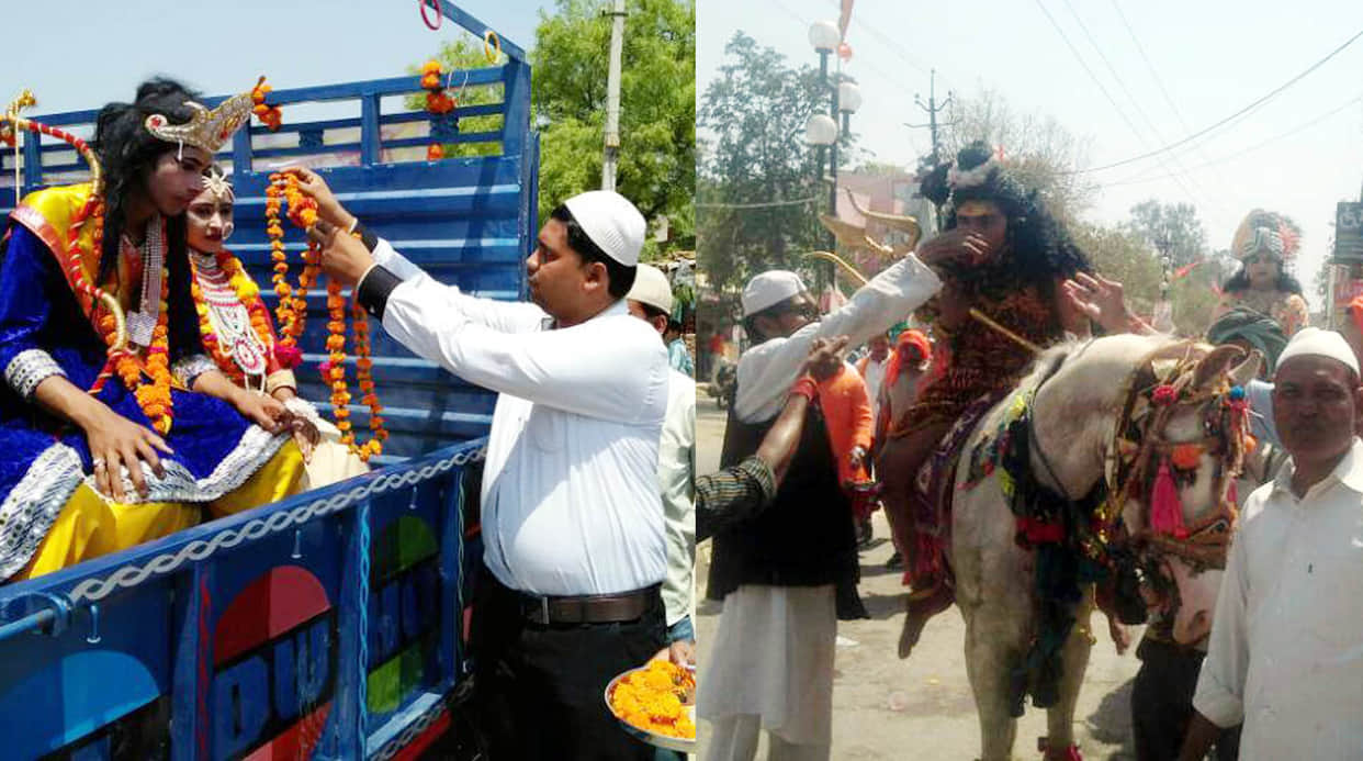 amazing confluence of hindu muslim unity on ram navami