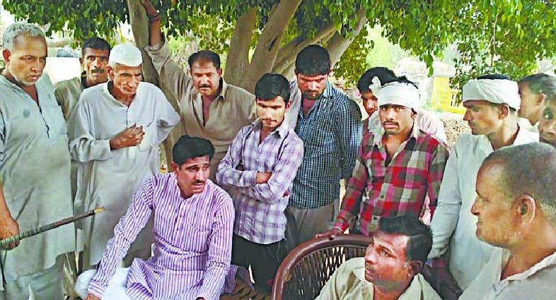 farmer protest in Kuri village 
