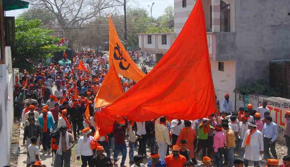 ram navmi shobha yatra with weapons at kanpur