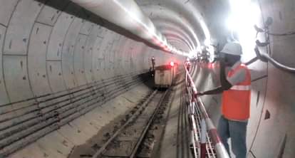 wonderful Visual of the tunnel of lucknow metro