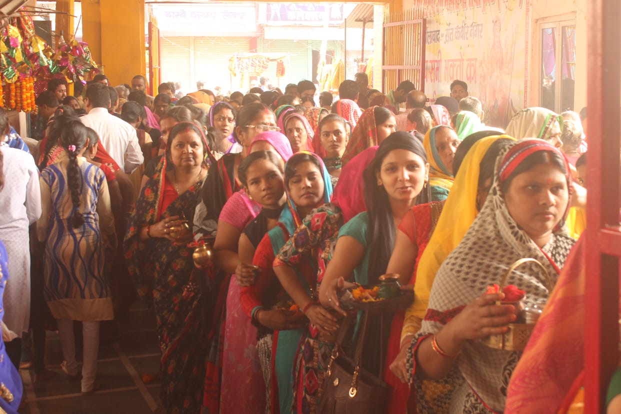 devotees went to durga temples1