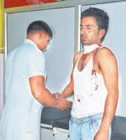 Bullet, young man, cleaning, revolver, jind