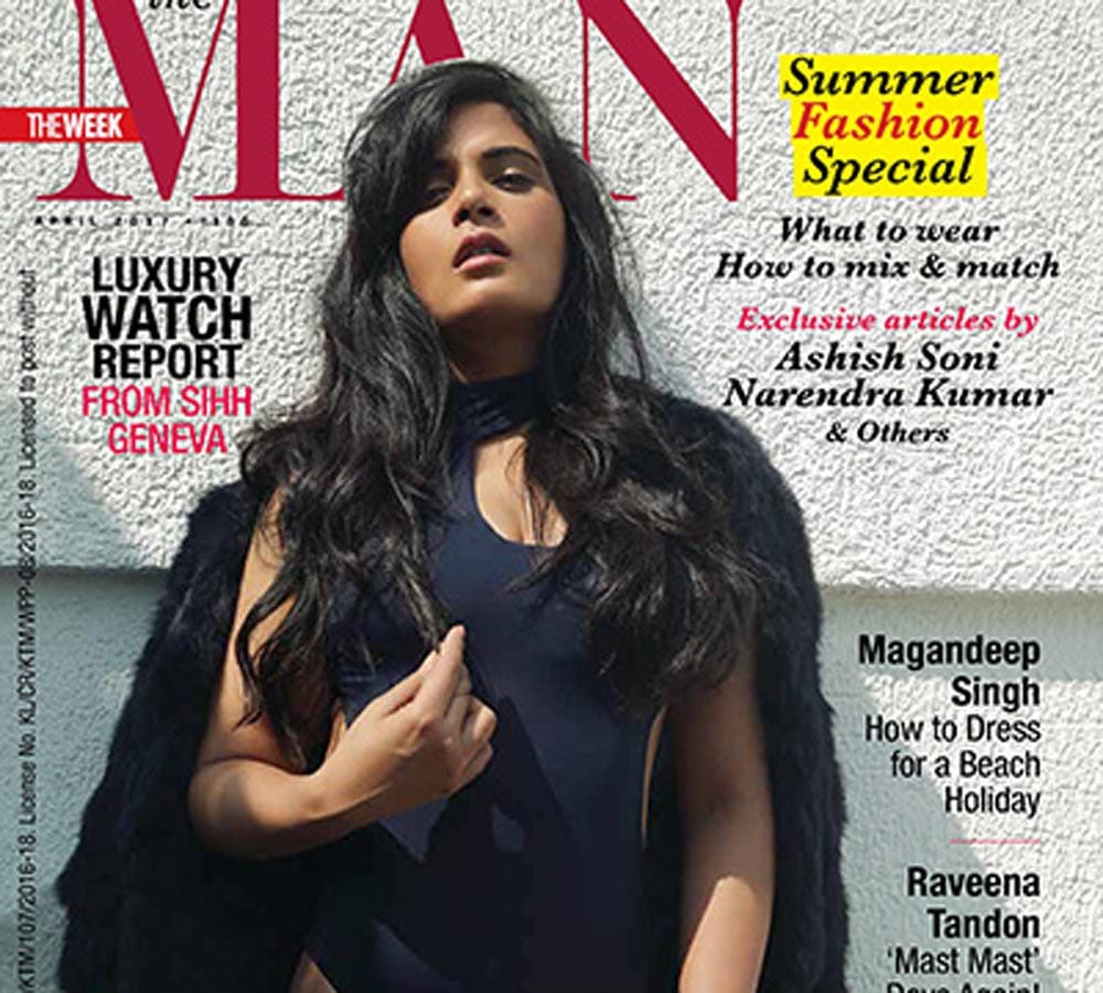 richa chaddha photo shoot for the man magazine
