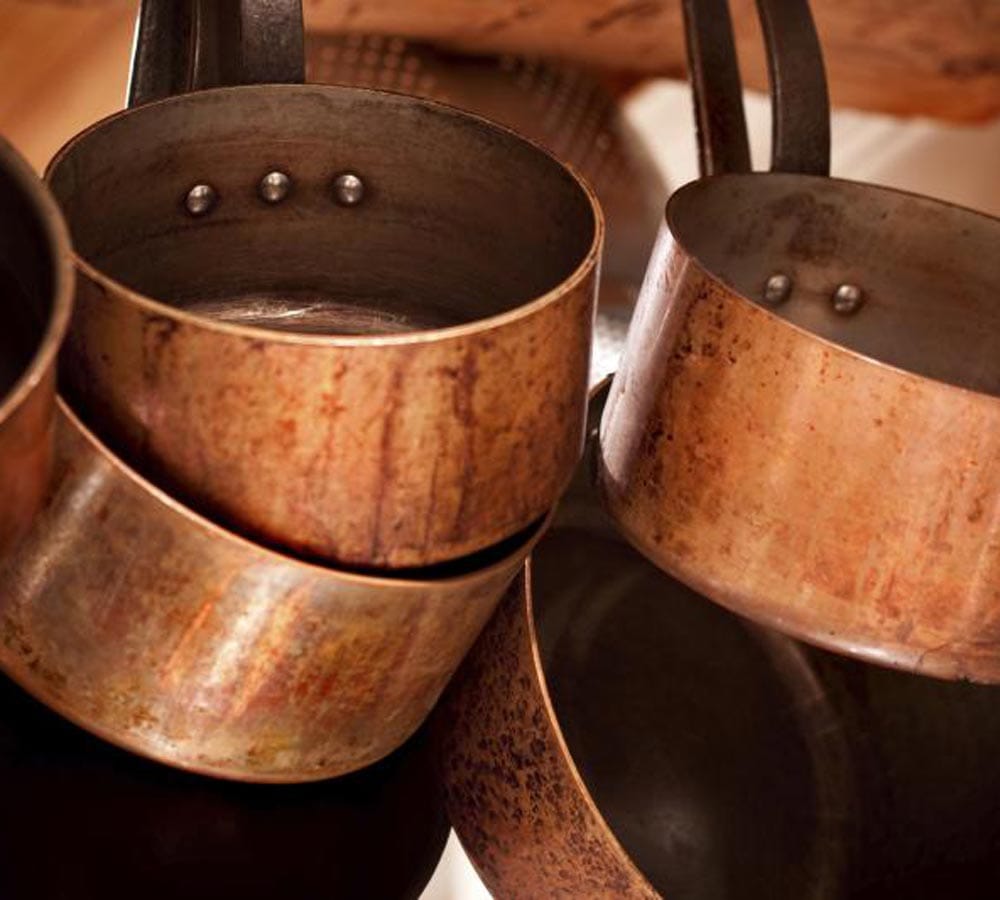 do not keep these items in copper utensils