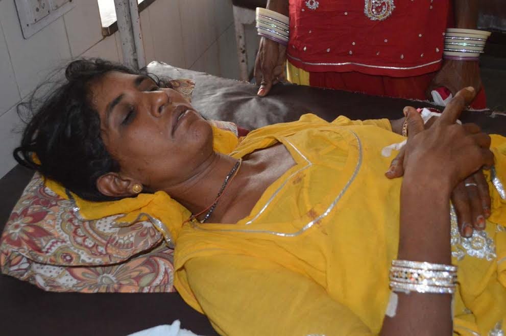 Wife beat in sikar