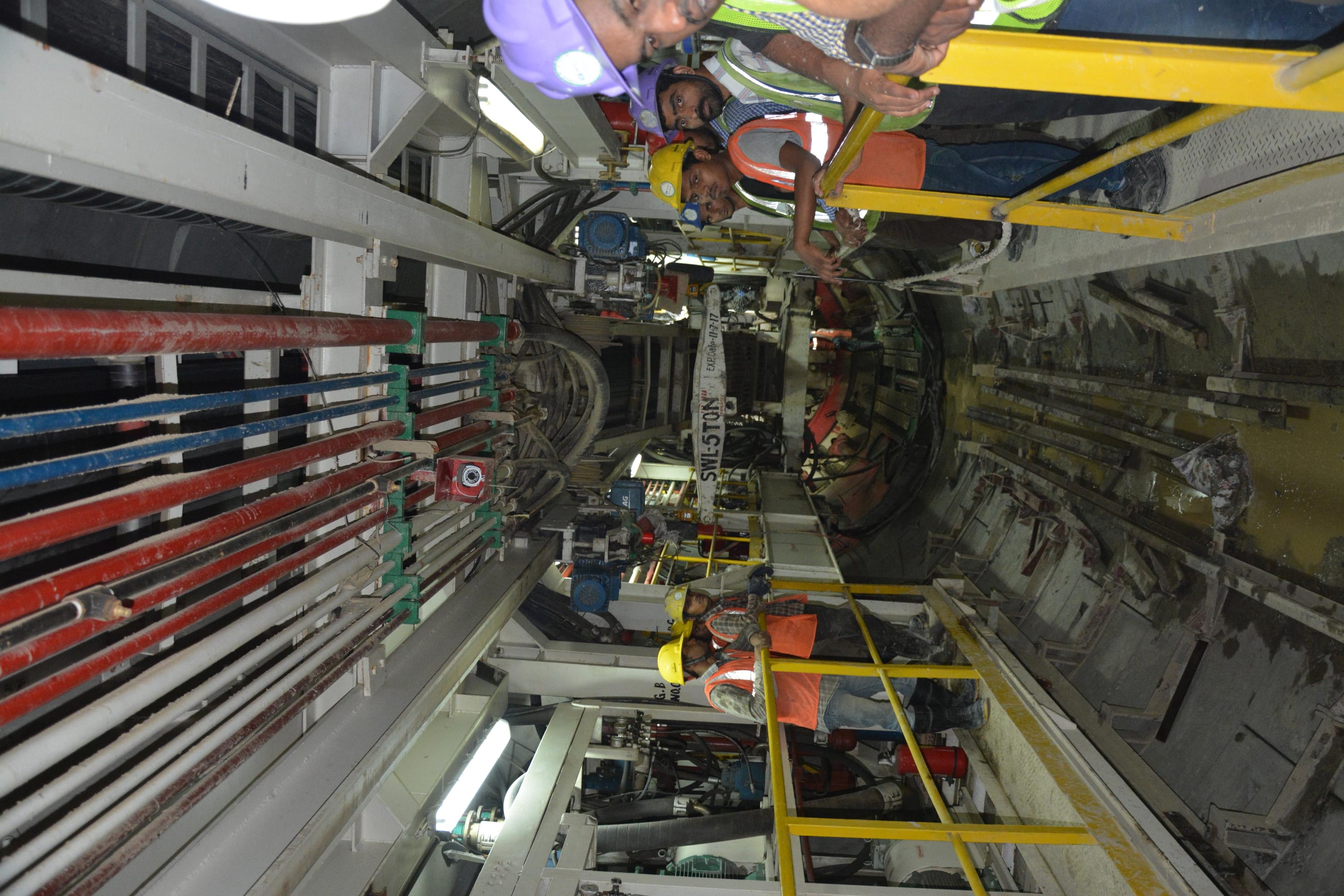 lucknow metro underground tunnel construction starts