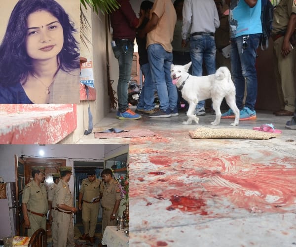 A man brutaly murdered his step mother in Lucknow.