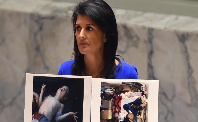  On Syrian Chemical Attack, Nikki Heley Says U.S. May ‘Take Our Own Action’  