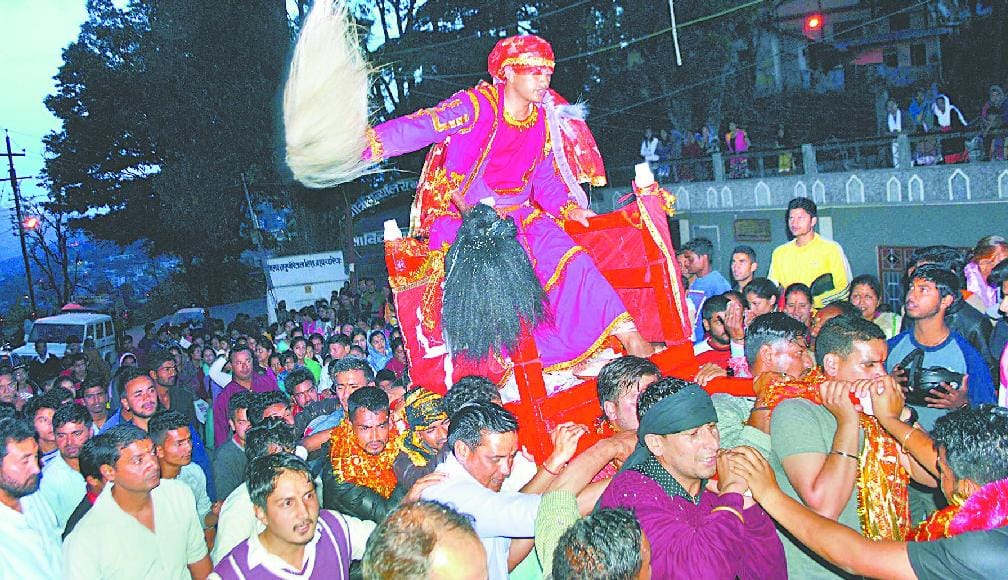 Goddess Dola with glee from Serra village