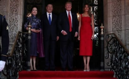 American President Donald Trump meet Chinese President Xi Jinping in Florida