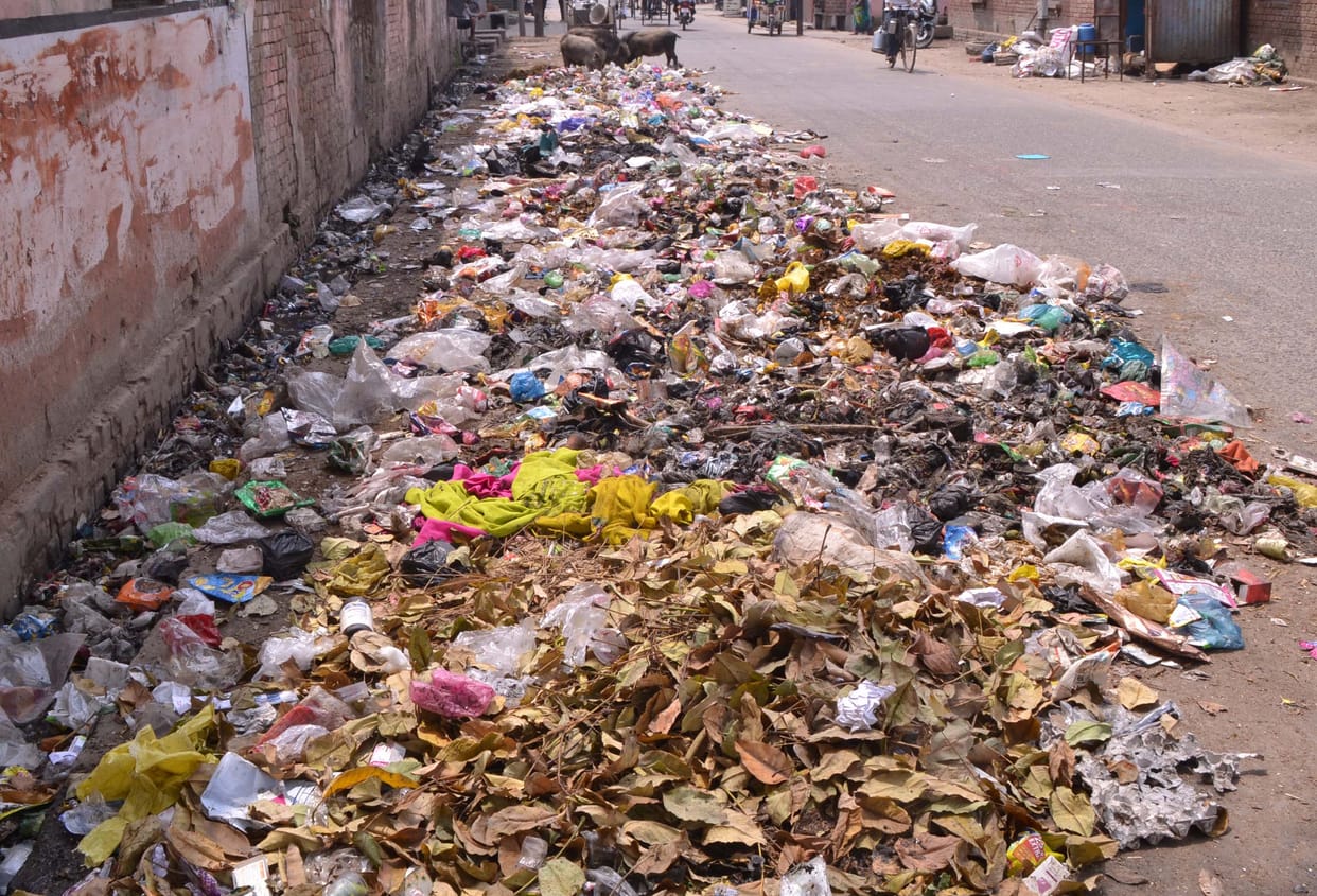 A pile of waste has become a city