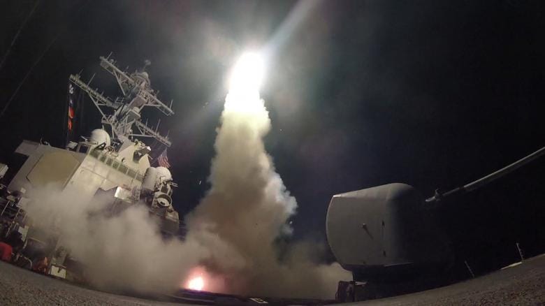 united states launches many cruise missiles at syria 