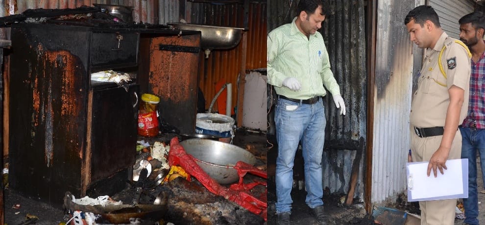 Man burnt alive as fire breaks out in Shops mandi himachal pradesh