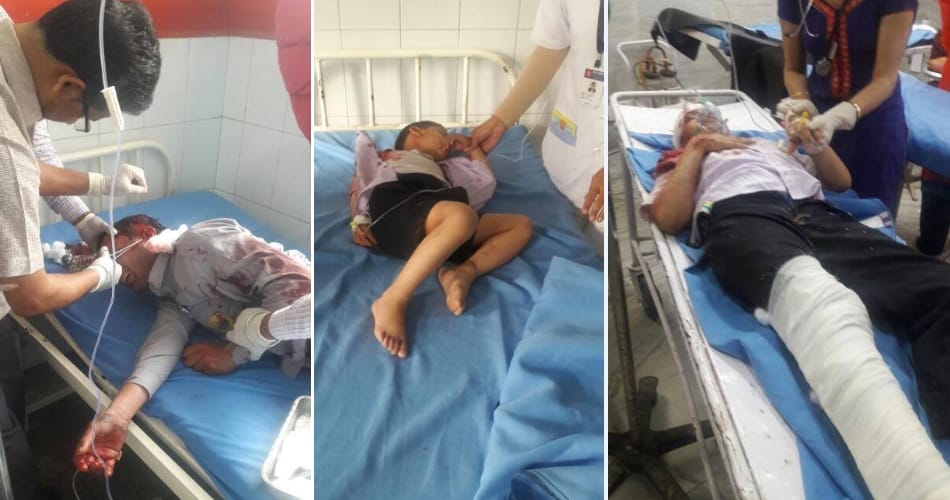 school childrens and driver killed in school bus and pickup collision at hoshiarpur