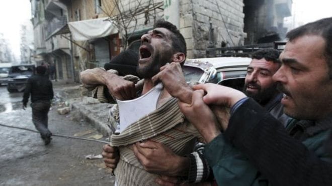 Syria is burning in the fire of war