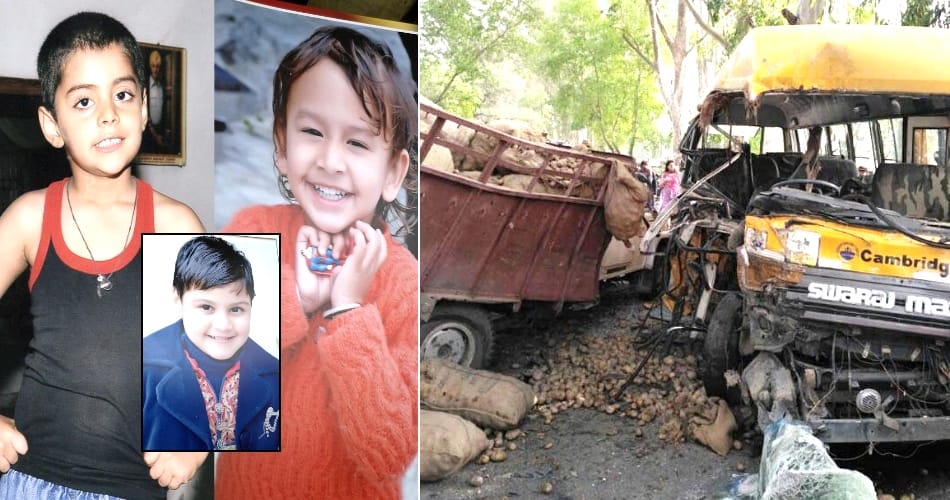 school childrens and driver killed in school bus collision