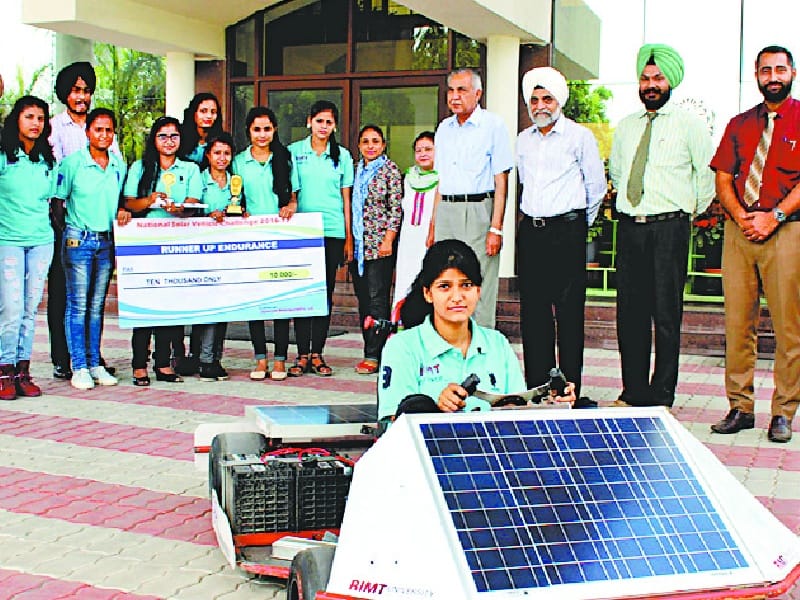 Remote University, Mechanical Engineering Student, Solar Car, 55 kmph, Mandi Gobindgarh