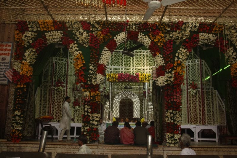 flower festival in bankebihari temple