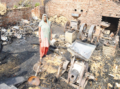 Due to the breakdown of electric wire, there was a fire in the flour mill