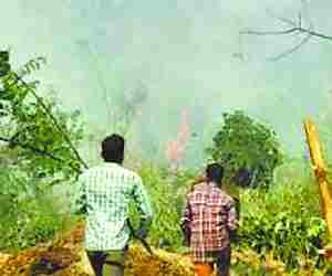 Girl child burnt to fire