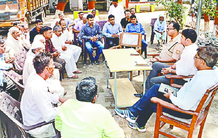 Temple of the village in Kambhra Controversy over creating a balcony