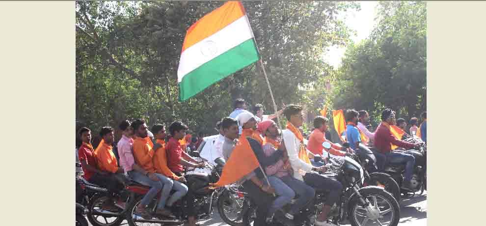 bajrang dal members took out rally on hanuman jayanti where all law and order was broken