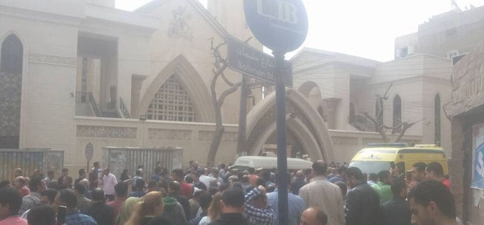 around 15 killed and 42 injured after blast at church in egypt