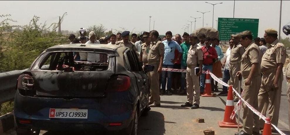 Gold merchant was burnt alive in car