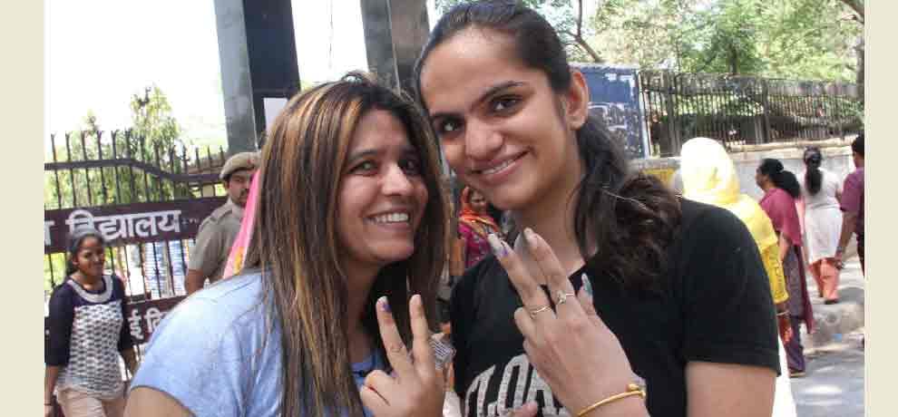 voting in delhi rajauri garden by election  