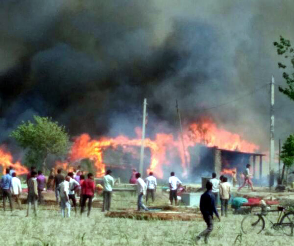 Girl and woman burnt alive in fire