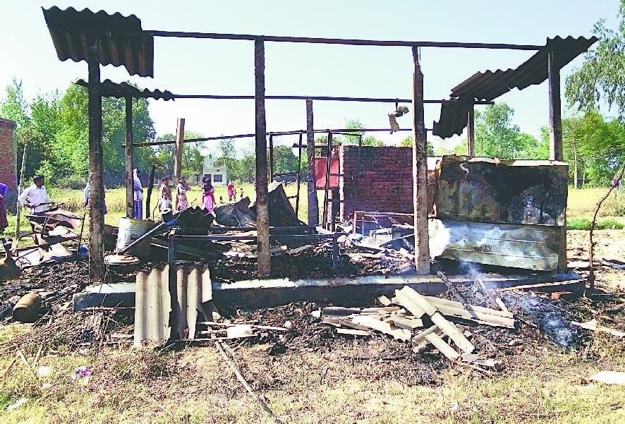  Burning fire on innocent family 