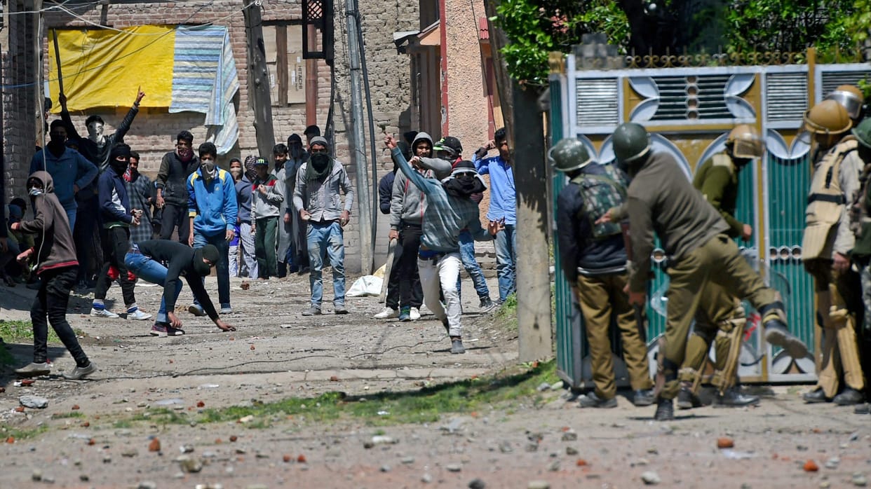 two polling stations gutted in fire ahead of Anantnag Election