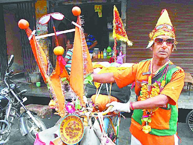 Moradabad youth arrives in Purnagiri in eight days