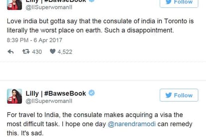 youtuber lilly singh seek help from sushma swaraj