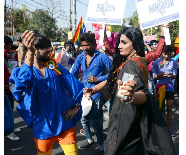 march of homosexual in Lucknow.