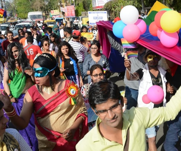 march of homosexual in Lucknow.