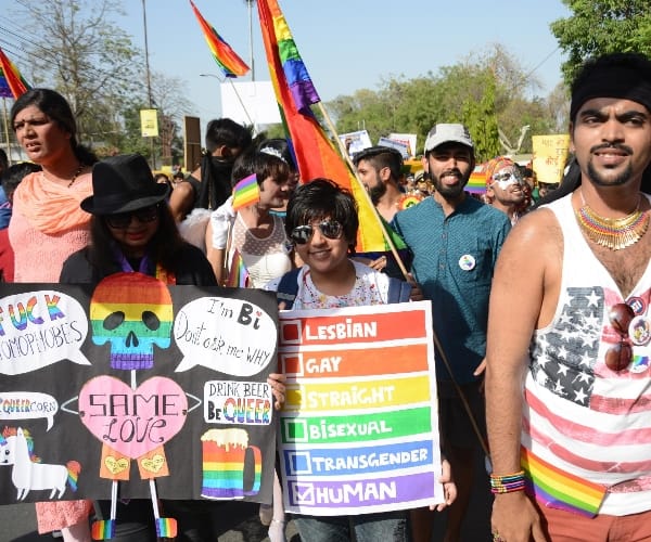 march of homosexual in Lucknow.