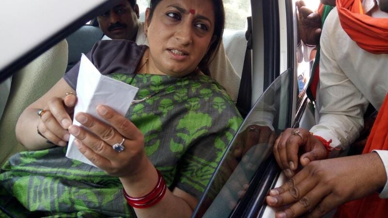 second day of smriti irani's amethi visit.
