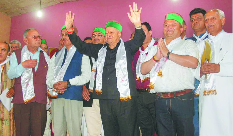 Virbhadra Singh Announcement for Churdhar, Sirmaur.