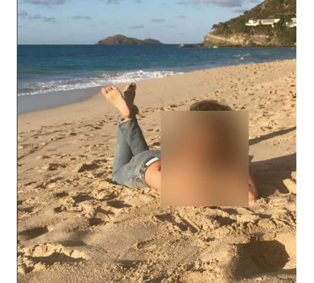 51 year old former SUPERMODEL Cindy Crawford poses TOPLESS on beach