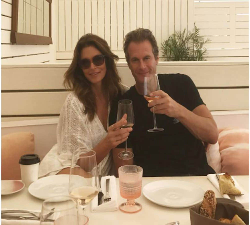 51 year old former SUPERMODEL Cindy Crawford poses TOPLESS on beach