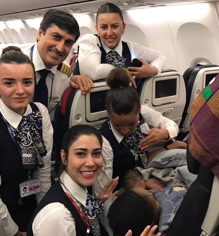 Cabin crew help deliver baby girl at 42,000 feet 