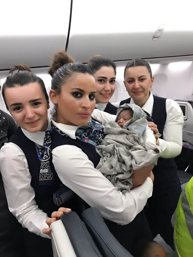 Cabin crew help deliver baby girl at 42,000 feet 