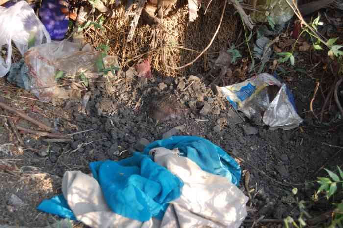 After birth, the newborn was buried in the ground in jaipur