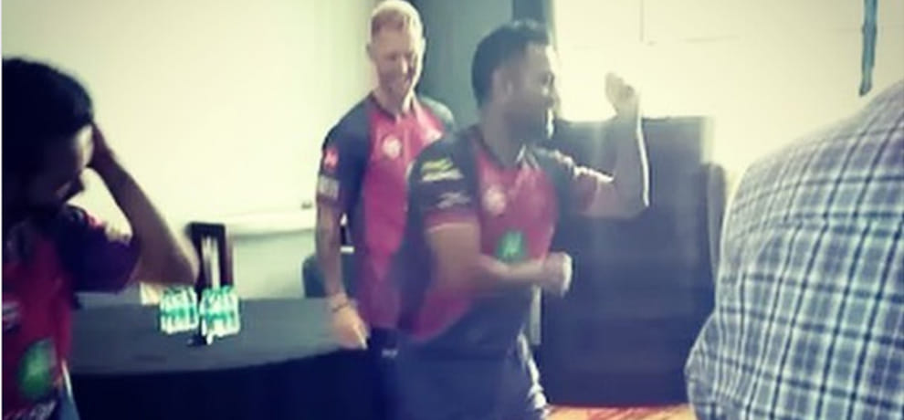  dhoni shows off dancing skills with his teammates, video viral