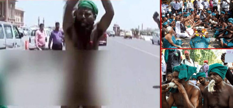 tamil nadu farmers nude protest against pmo for better drought relief fund